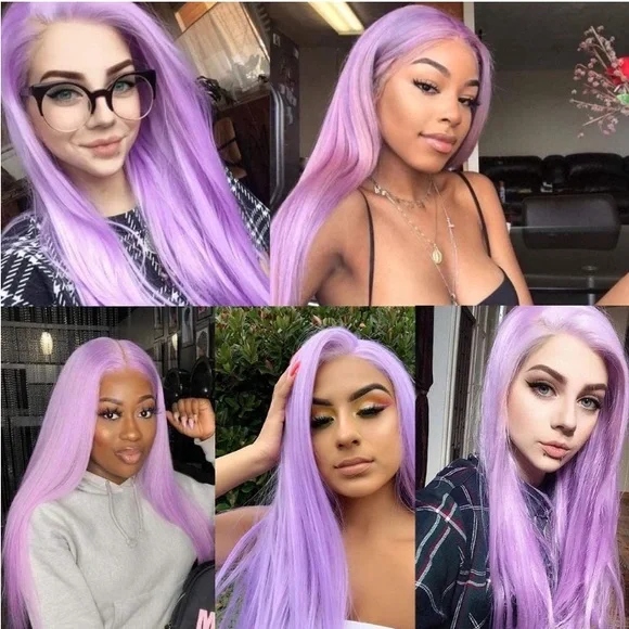 - 💫22” PURPLE DREAMS STRAIGHT LACE FRONT WIG *NEW*
